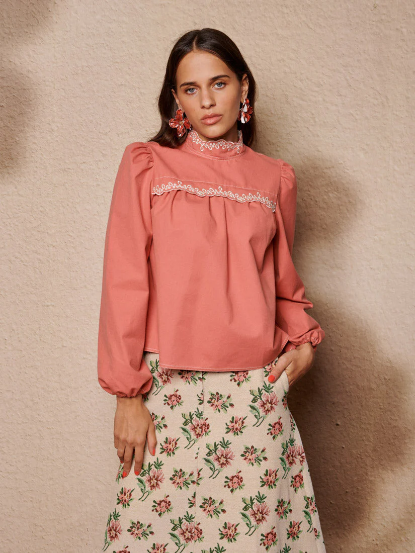 Alba Denim Top