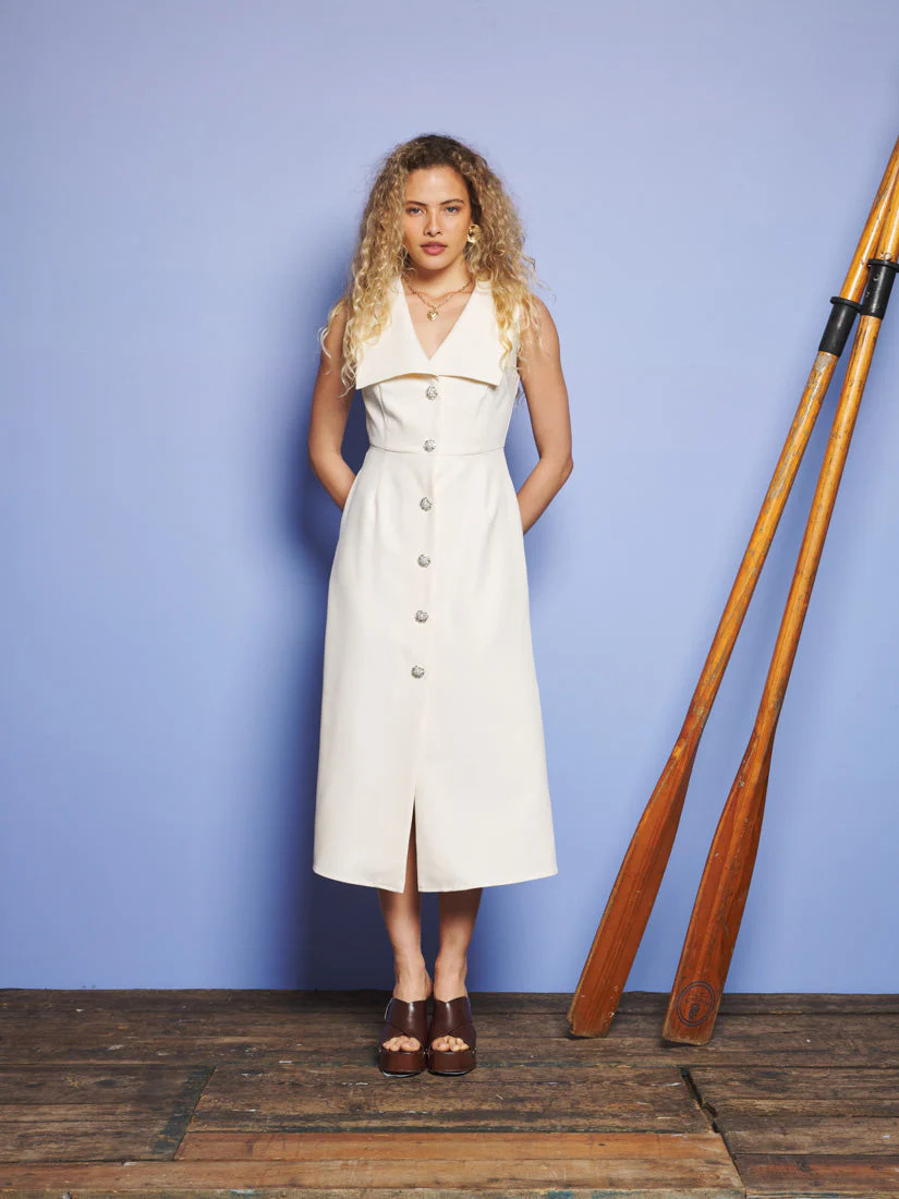 Birdie Collared Midi Dress - Image 4