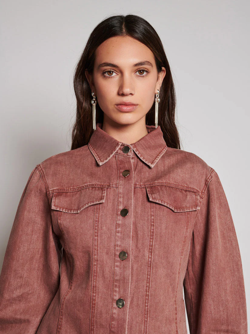 <b> Ghospell </b> Britt Denim Shirt - Image 5