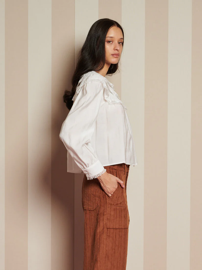 Chamber Ruffle Top - Image 2