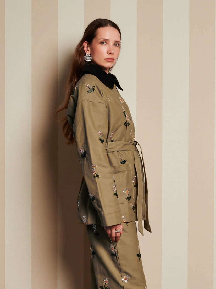 <b>DREAM</b> Chateau Flower Embellished Jacket - Image 2