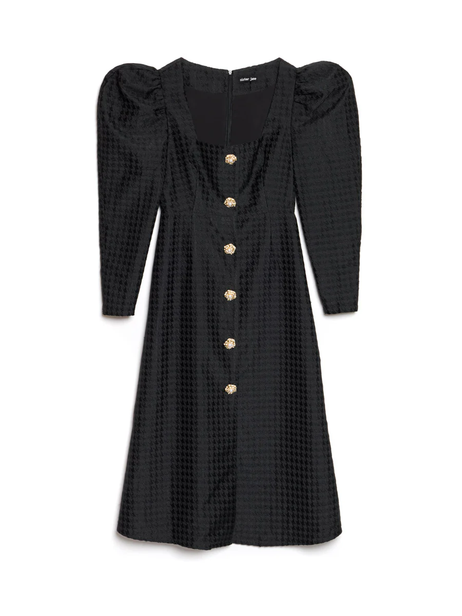 Cinematic Jacquard Midi Dress - Image 7