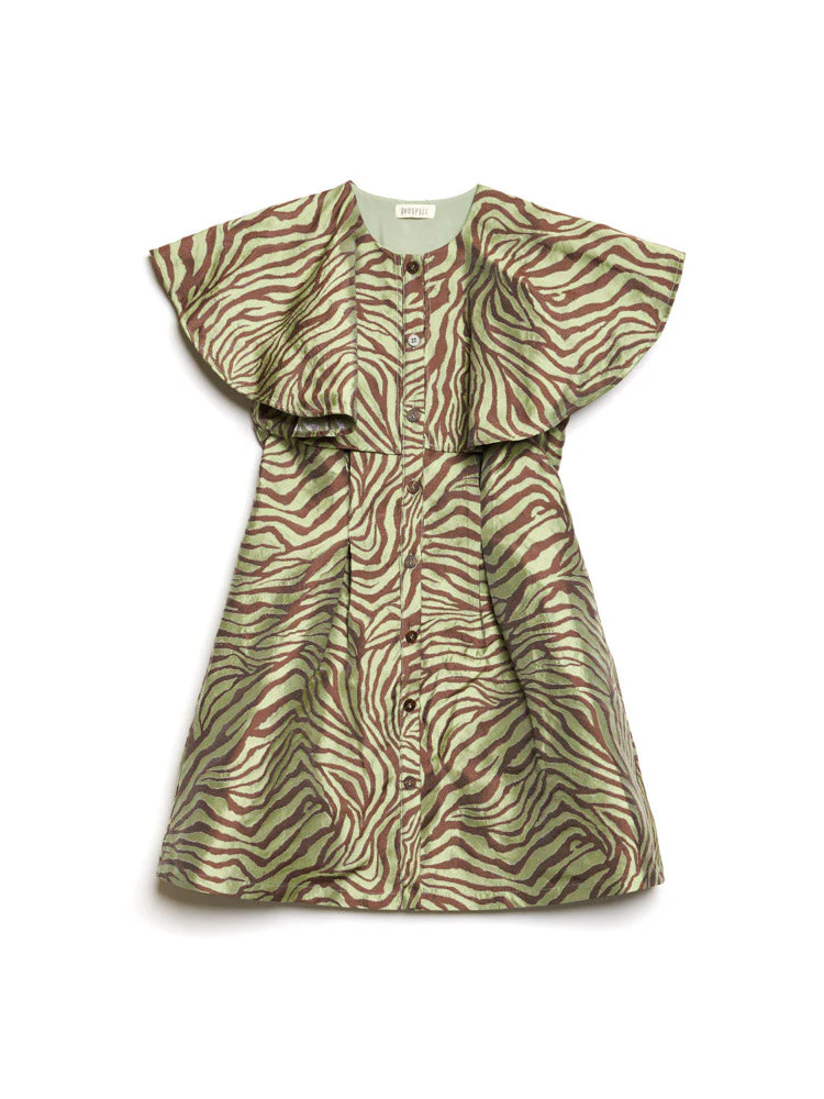 <b> Ghospell </b> Claudia Zebra Mini Dress - Image 7