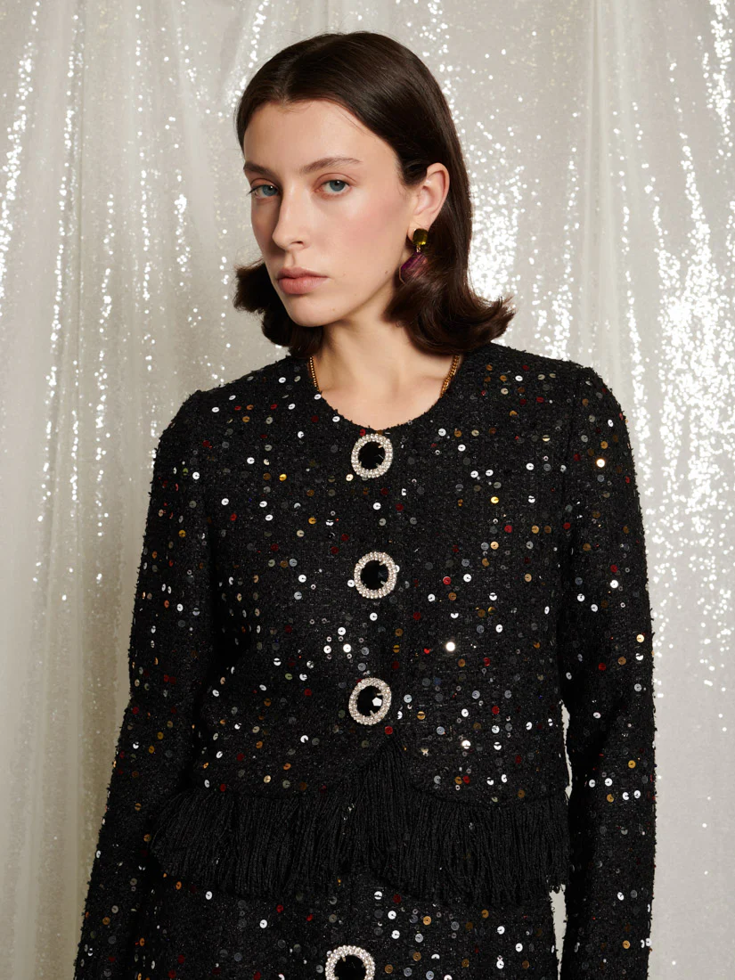 <b>DREAM</b> Confetti Crew Tweed Jacket - Image 5