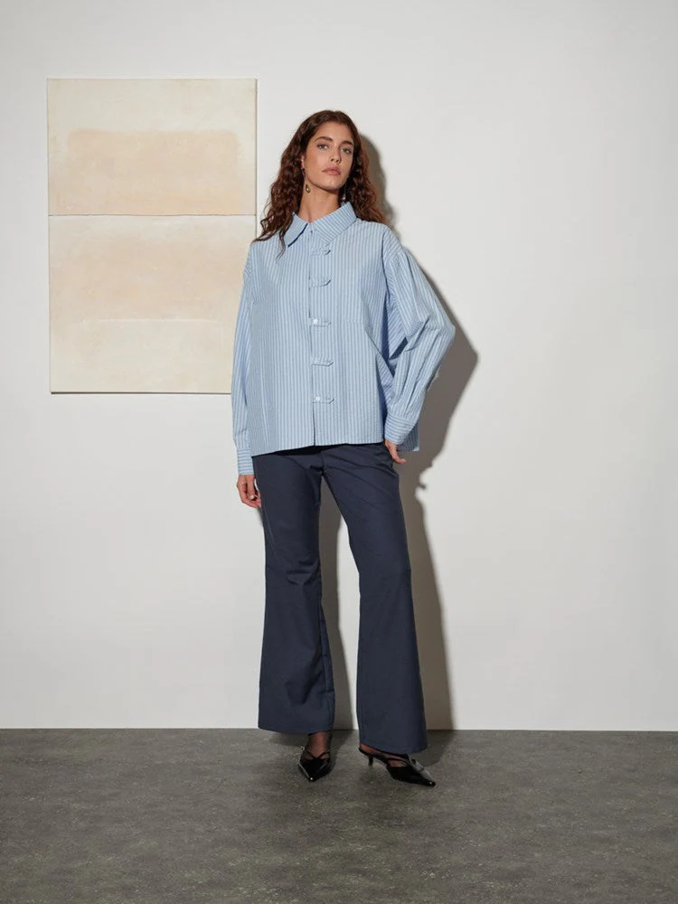 <b> Ghospell </b> Didion Striped Shirt - Image 2