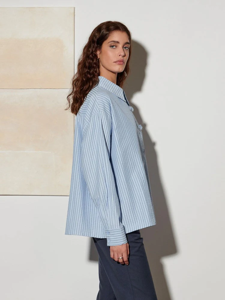 <b> Ghospell </b> Didion Striped Shirt - Image 3