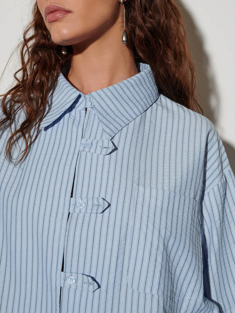 <b> Ghospell </b> Didion Striped Shirt - Image 6