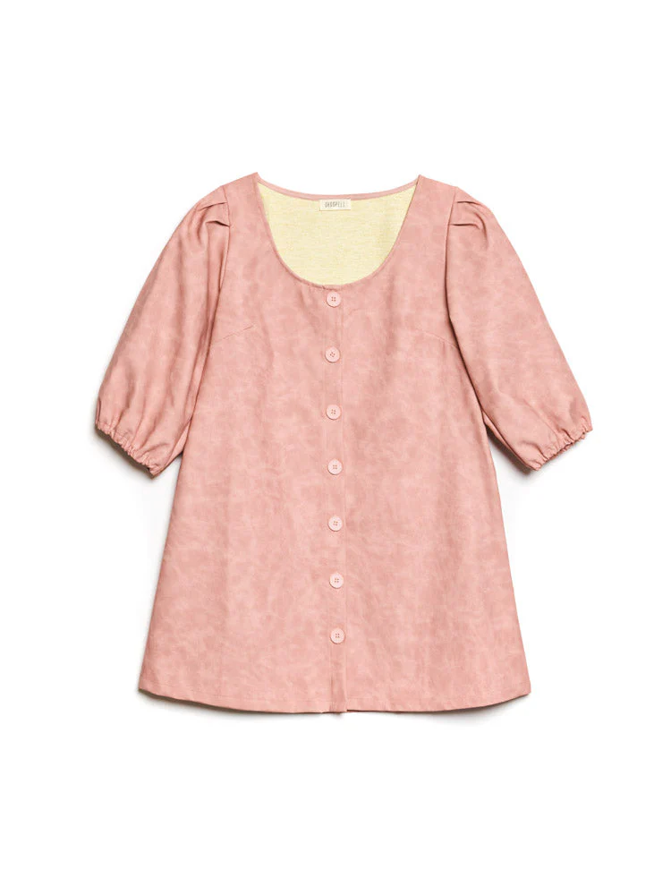 <b> Ghospell </b> Dusty PU Mini Dress - Image 7