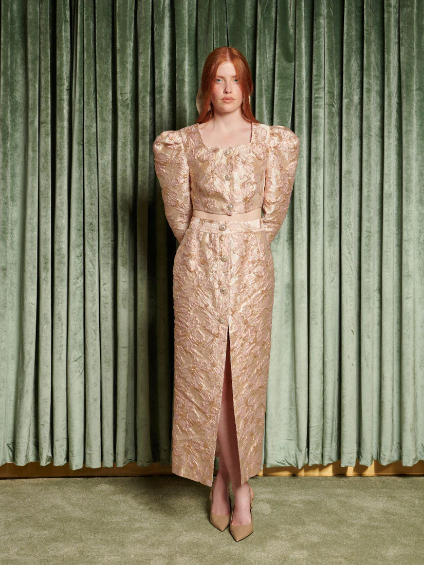 <b>DREAM</b> Elsewhere Jacquard Midi Skirt - Image 4