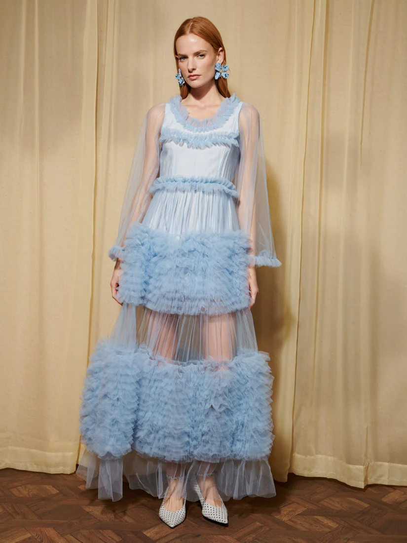 <b>DREAM</b> Halo Haze Tulle Maxi Dress