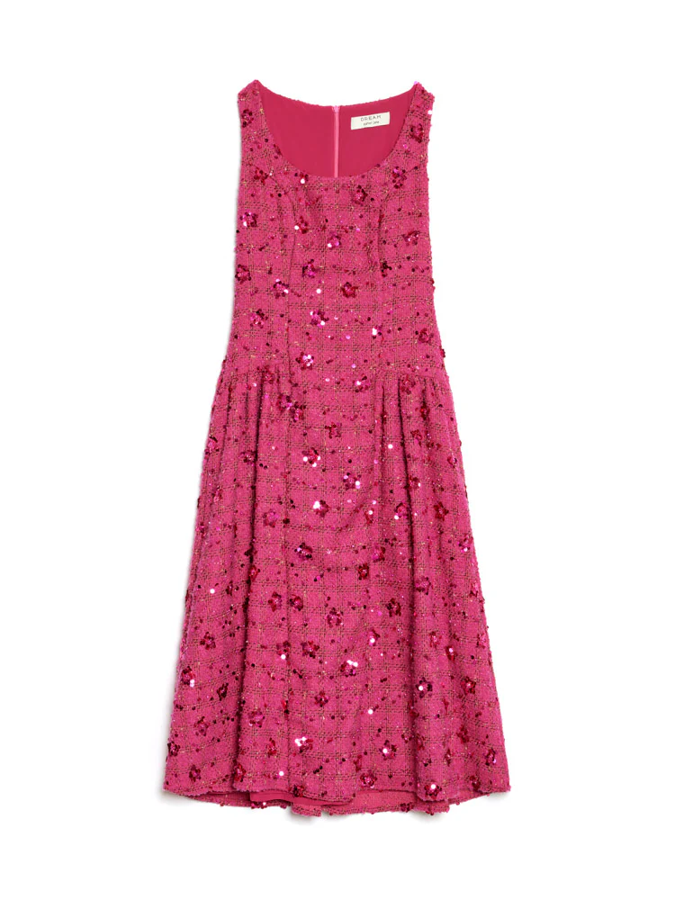 <b>DREAM</b> Hollywood Tweed Midi Dress - Image 7