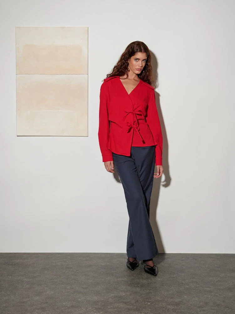 <b> Ghospell </b> Julie Wrap Top - Image 2