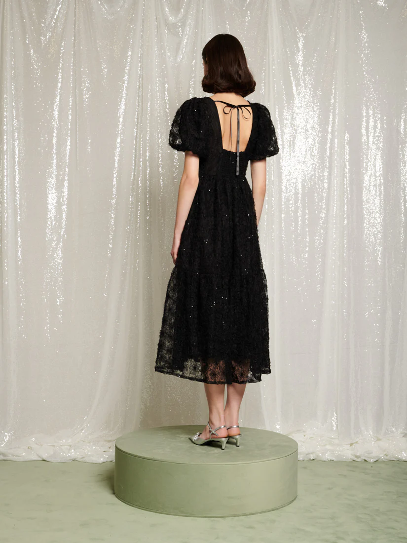 Laced Night Midi Dress - Image 4