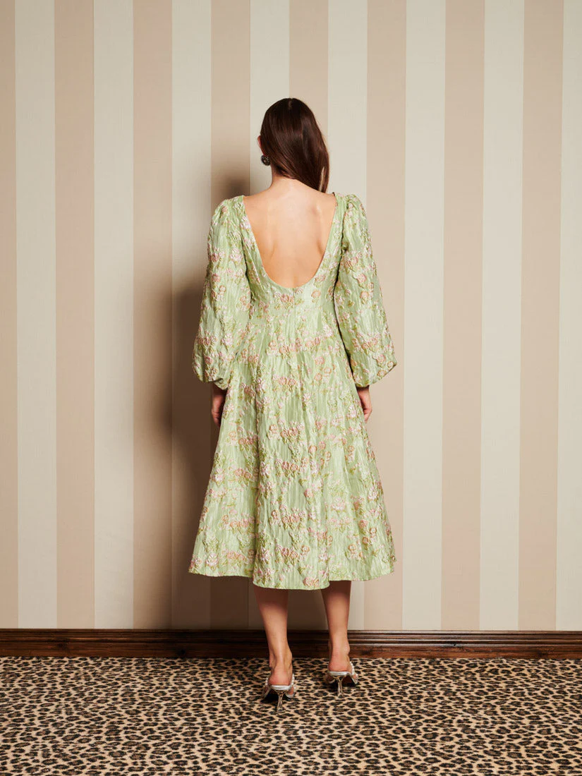 <b>DREAM</b> Marble Jacquard Midi Dress - Image 3