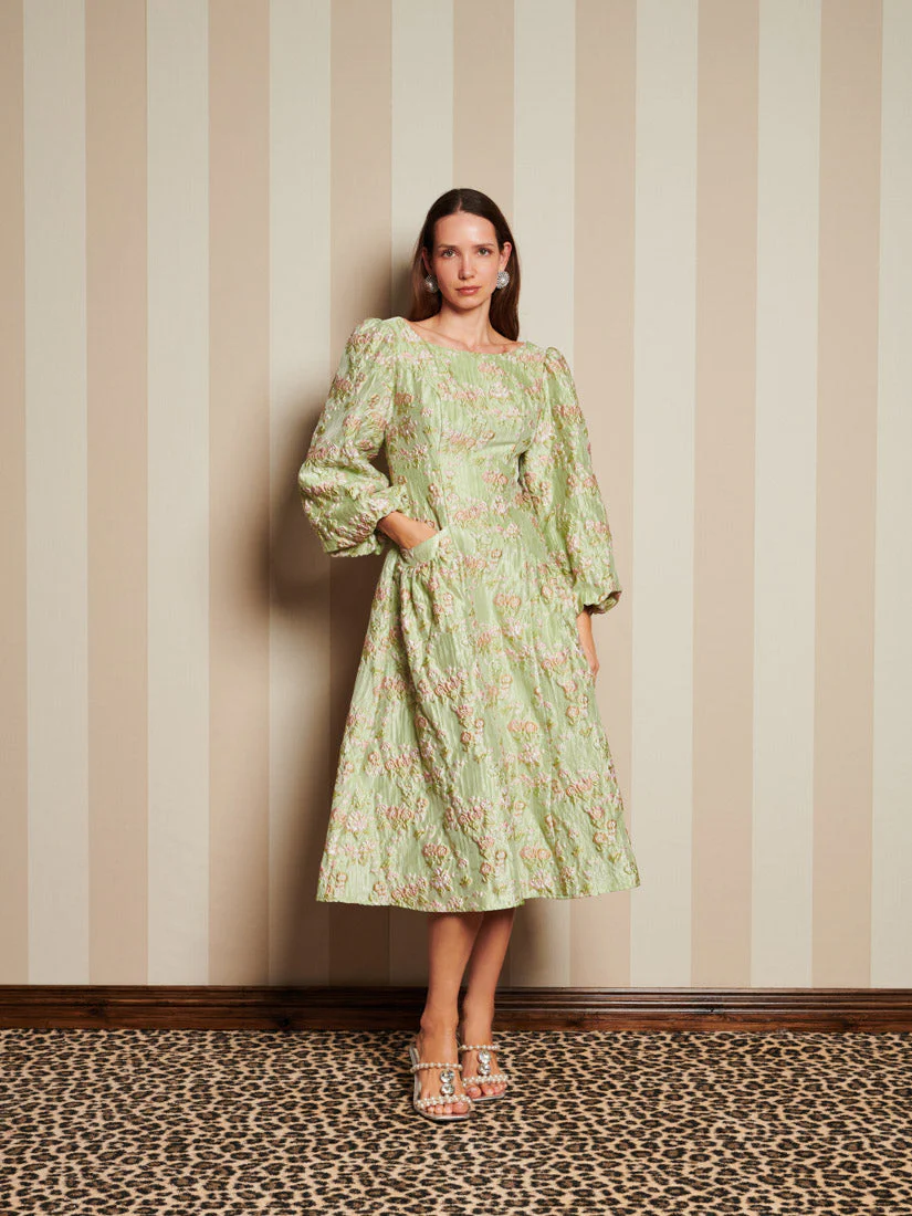 <b>DREAM</b> Marble Jacquard Midi Dress - Image 4