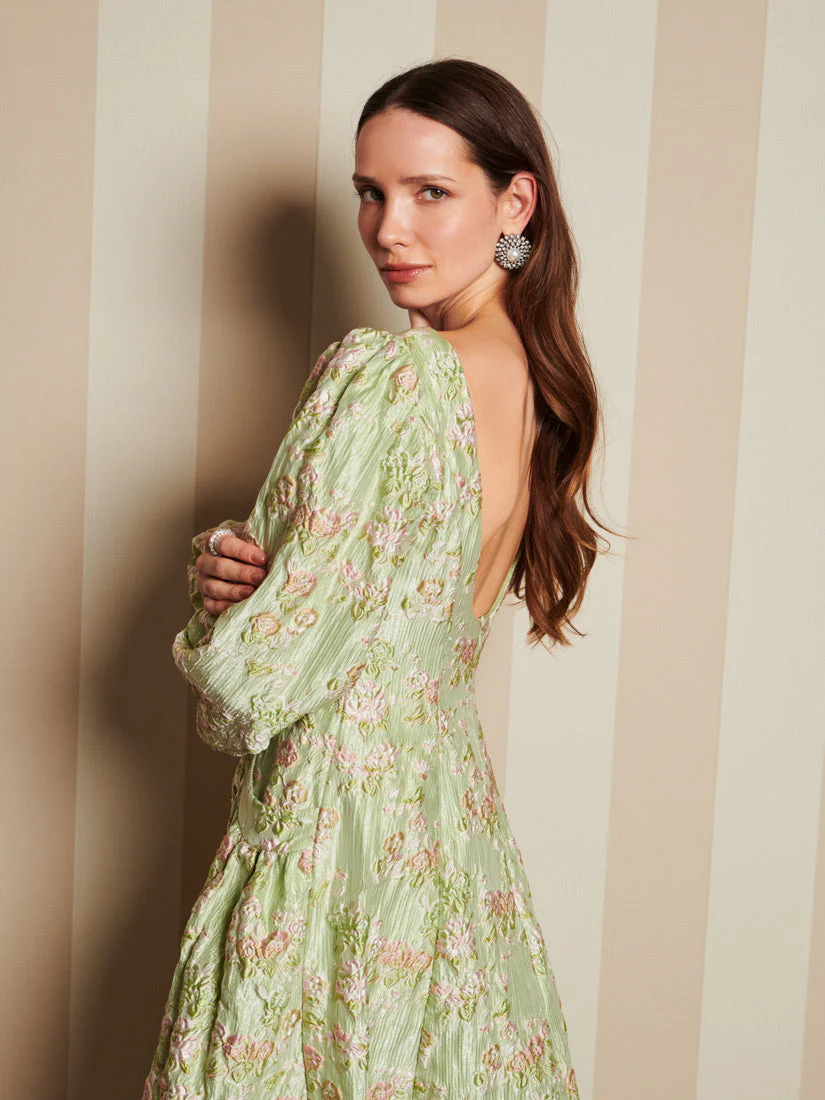 <b>DREAM</b> Marble Jacquard Midi Dress - Image 5