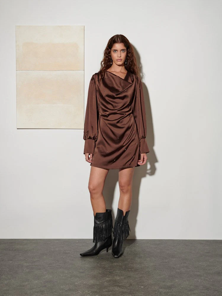 <b> Ghospell </b> Octavia Mini Dress - Image 2