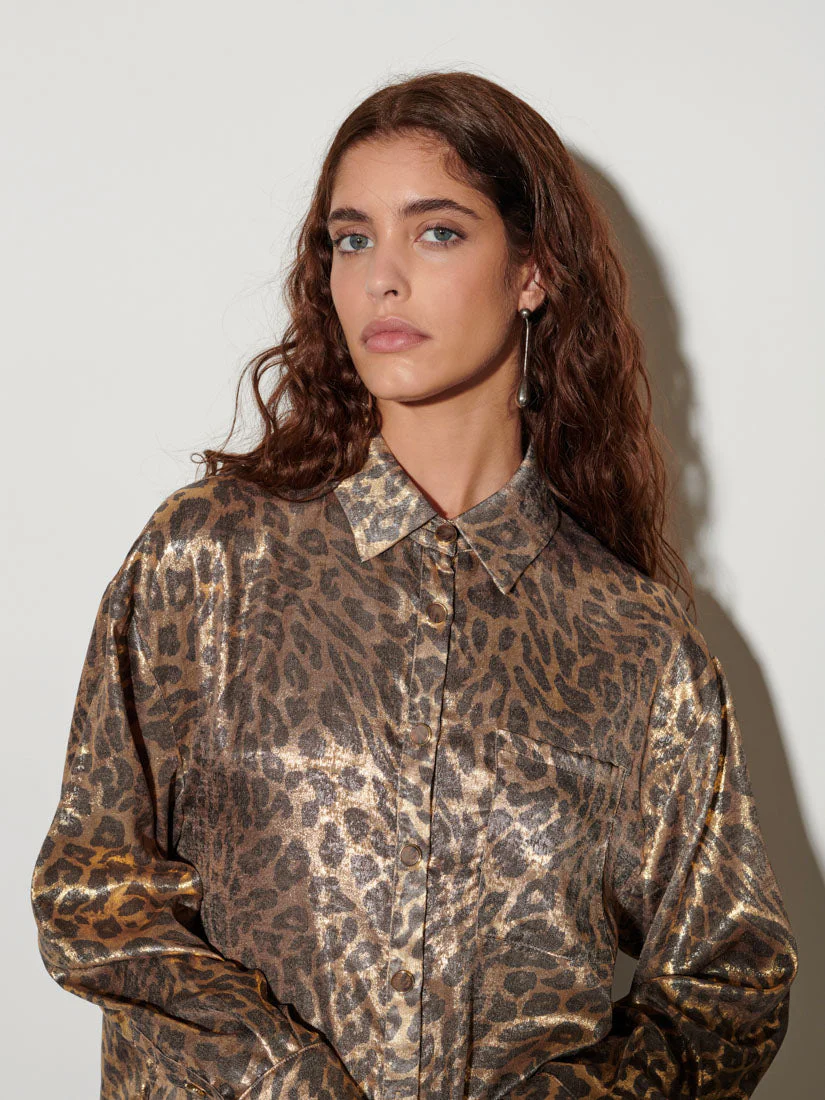 <b> Ghospell </b> Pamela Leopard Shirt - Image 5