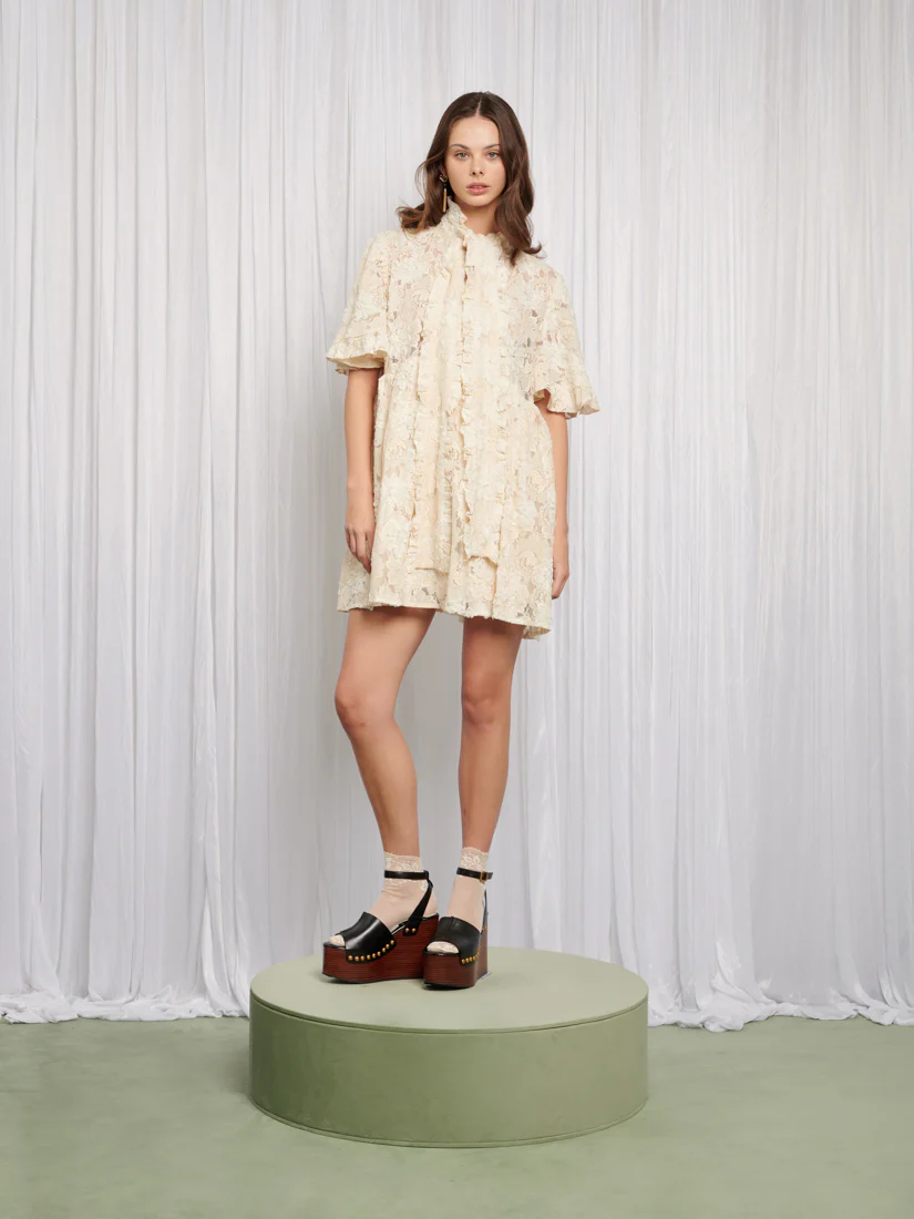 Romance Lace Mini Dress - Image 2