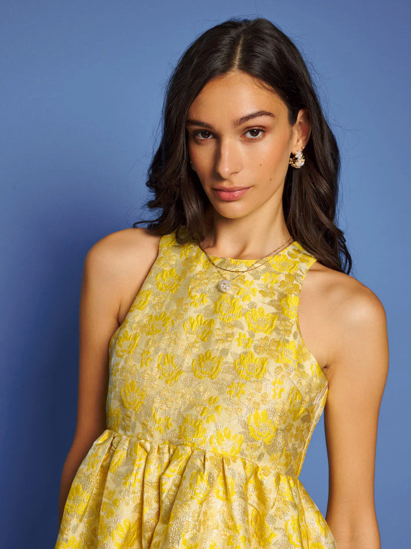 <b>DREAM</b> Shimmer Jacquard Mini Dress - Image 5