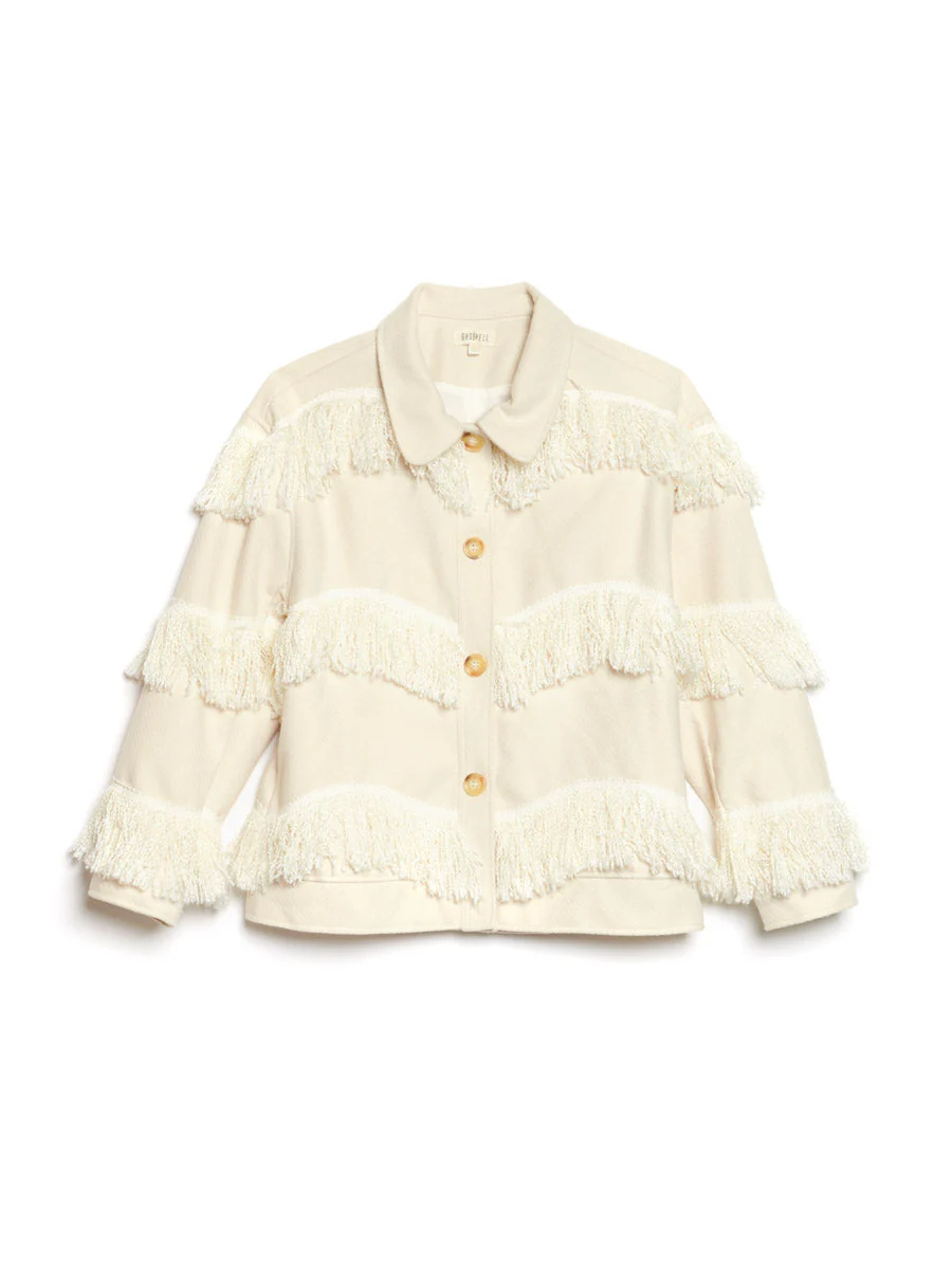 <b> Ghospell </b> Soliha Fringe Jacket - Image 7
