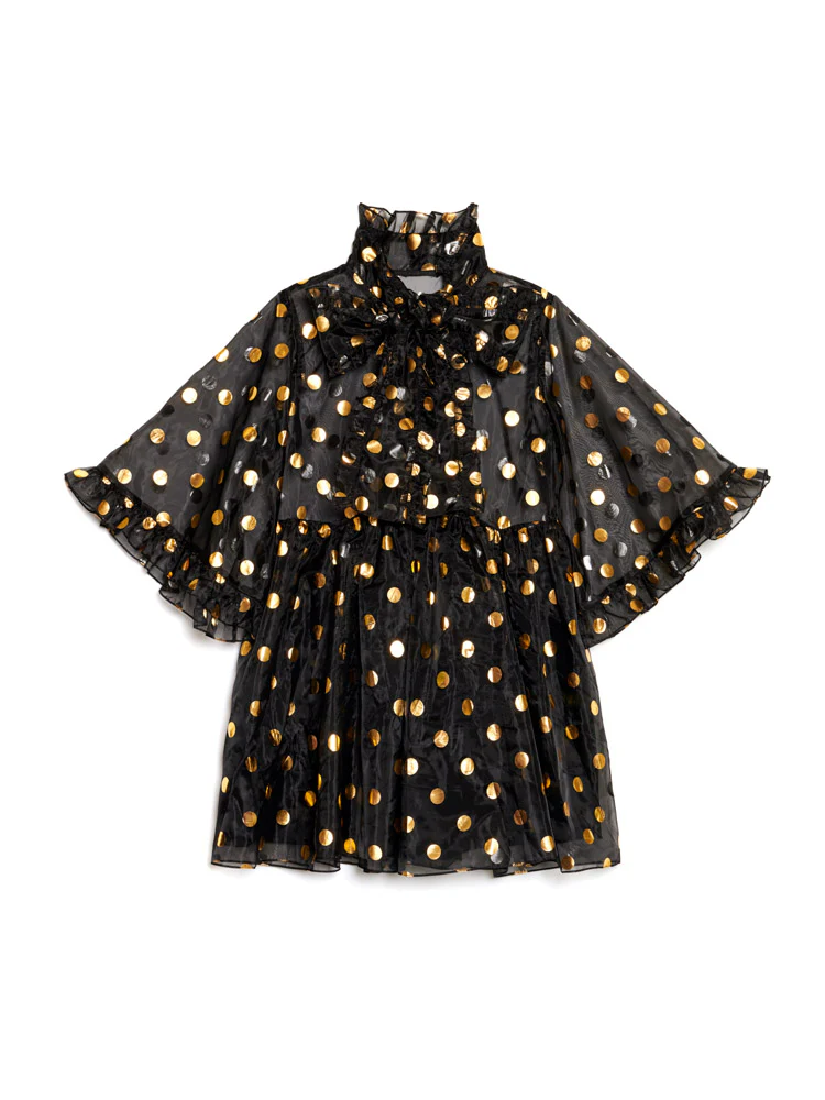 Swing Spot Organza Mini Dress - Image 7